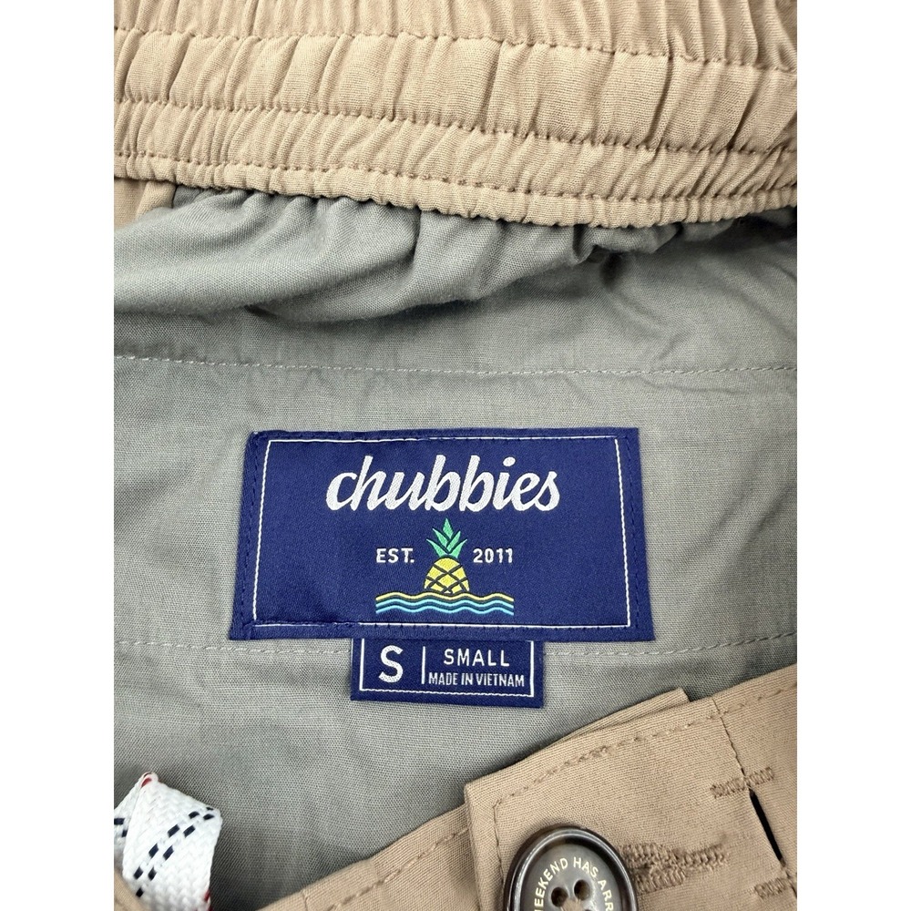 Chubbies Everywear Shorts Men's Small Khaki Active Training Stretch 6" Inseam - Picture 3 of 7